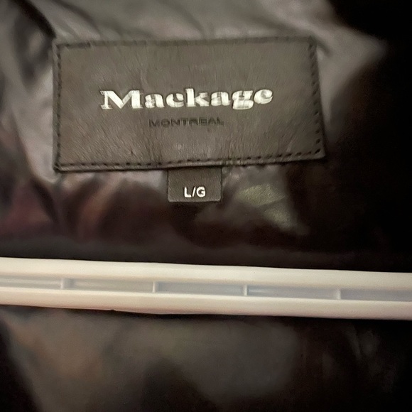 Black Mackage Winter Coat / Black, F LARGE - Picture 4 of 4